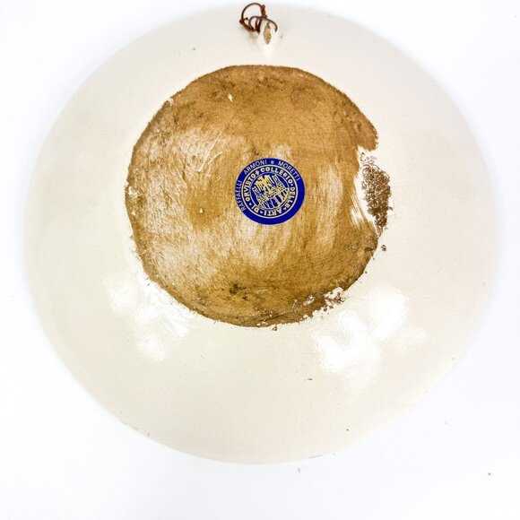 Collegio Delle Arti Di Orvieto Ceramic Wall Plate Hand Painted Hot Air Balloon S - Picture 4 of 5